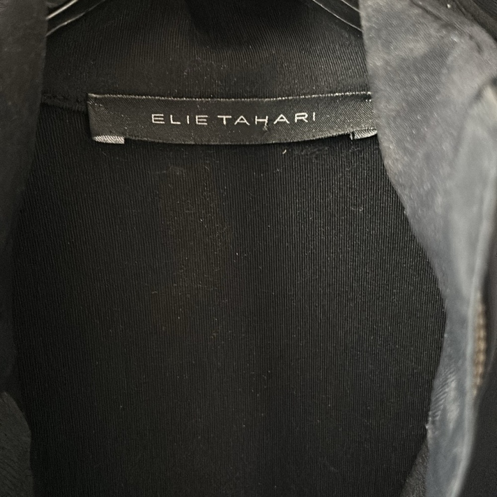 Elie Tahari Black Athletic Full Zip Jacket - Picture 2 of 4